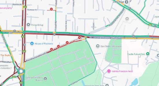 Bumper To Bumper Traffic In Borella